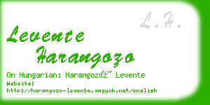 levente harangozo business card